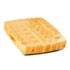 Bambus-Hackbrett 30 X 6,8 X 30 Cm (BxHxT) Standfüße Haltegriff Pflegeleicht