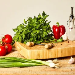 Bambus-Hackbrett 30 X 6,8 X 30 Cm (BxHxT) Standfüße Haltegriff Pflegeleicht -Küchenzubehör Verkaufsgeschäft 10038092 yy 0006 logo