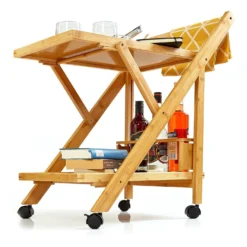 Servierwagen 2 Etagen 4 Rollen 66x70x40,5cm (BxHxT) Bambus 10 Servierwagen 2 Etagen 4 Rollen 66x70x40,5cm (BxHxT) Bambus -Küchenzubehör Verkaufsgeschäft 10038117 yy 0005 logo