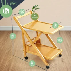 Servierwagen 2 Etagen 4 Rollen 66x70x40,5cm (BxHxT) Bambus 11 Servierwagen 2 Etagen 4 Rollen 66x70x40,5cm (BxHxT) Bambus -Küchenzubehör Verkaufsgeschäft 10038117 yy 0006 logo