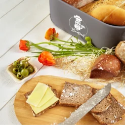 Rök Brotbox Metallblech Bambusdeckel 33,5 X 13 X 18 Cm (BxHxT) Oval 10 Rök Brotbox Metallblech Bambusdeckel 33,5 X 13 X 18 Cm (BxHxT) Oval -Küchenzubehör Verkaufsgeschäft 10038118 yy 0004 logo