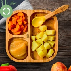 Kindergeschirr Bambusteller & Löffel 250 Ml Saugnapf 18 X 18 Cm -Küchenzubehör Verkaufsgeschäft 10038162 yy 0005 logo