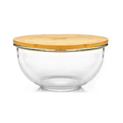 Salatschüssel 465 Ml Bambusdeckel Verschließbar BPA-frei Größe XS