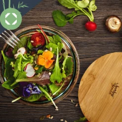 Salatschüssel 465 Ml Bambusdeckel Verschließbar BPA-frei Größe XS -Küchenzubehör Verkaufsgeschäft 10038273 yy 0006 logo