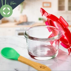 Babygläser 6er-Set Bunte Deckel Luftdichter Verschluss Geschmacksecht -Küchenzubehör Verkaufsgeschäft 10038298 yy 0005 logo