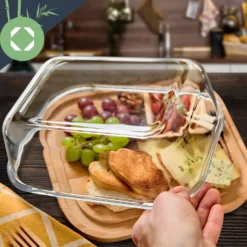 Glas-Servierplatte Luftdicht Geschmacksneutral Spülmaschinenfest 8 Glas-Servierplatte Luftdicht Geschmacksneutral Spülmaschinenfest -Küchenzubehör Verkaufsgeschäft 10038308 yy 0003 logo