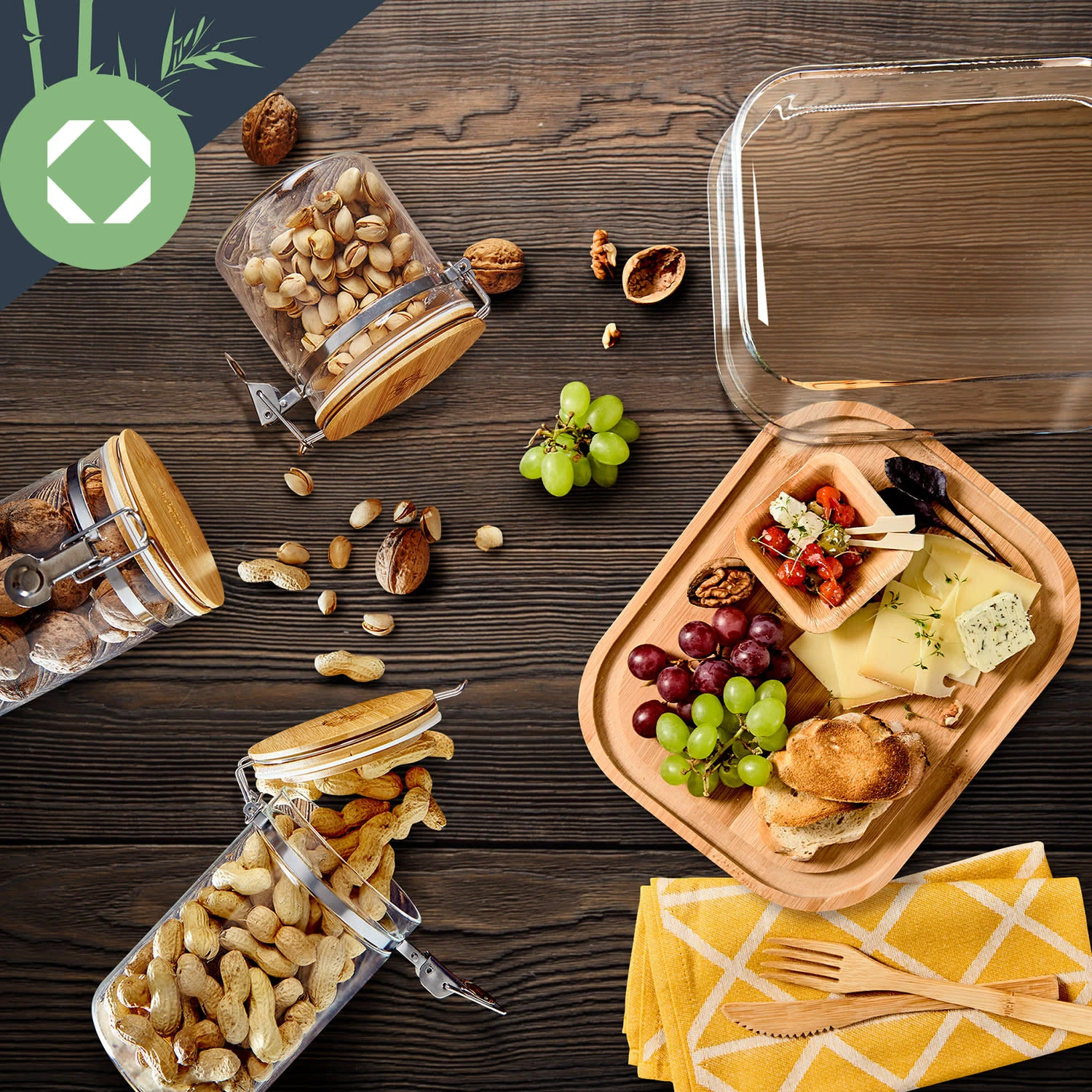 Glas-Servierplatte Luftdicht Geschmacksneutral Spülmaschinenfest 5 Glas-Servierplatte Luftdicht Geschmacksneutral Spülmaschinenfest – Bild 5