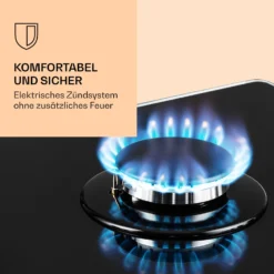 Victoria 5 Gaskochfeld 5-flammig Sabaf-Brenner Glaskeramik Retro-Look -Küchenzubehör Verkaufsgeschäft 10038376 de 0004 logo