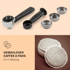 Pausa Espressomaker 1350 Watt 20 Bar Druck Wassertank: 1,4 Liter Edelstahl 10 Pausa Espressomaker 1350 Watt 20 Bar Druck Wassertank: 1,4 Liter Edelstahl -Küchenzubehör Verkaufsgeschäft 10038393 de 0003 logo