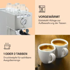 Pausa Espressomaker 1350 Watt 20 Bar Druck Wassertank: 1,4 Liter Edelstahl 11 Pausa Espressomaker 1350 Watt 20 Bar Druck Wassertank: 1,4 Liter Edelstahl -Küchenzubehör Verkaufsgeschäft 10038393 de 0004 logo