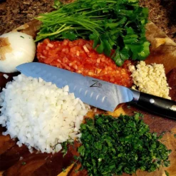 Alpha-Royal Japanese Serie 7" Santoku-Messer Damaszener-Stahl -Küchenzubehör Verkaufsgeschäft 10038996 de 0003 logo