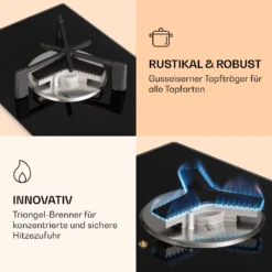 Trifecta 1 Gaskochfeld 1-flammig Starkbrenner Glaskeramik -Küchenzubehör Verkaufsgeschäft 10039420 de 0004 logo