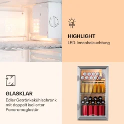 Beersafe XXL Crystal White Kühlschrank 80 Ltr Panoramaglas Edelstahl 10 Beersafe XXL Crystal White Kühlschrank 80 Ltr Panoramaglas Edelstahl -Küchenzubehör Verkaufsgeschäft 10039424 de 0004 logo