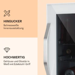 Beersafe L Quartz Kühlschrank 47 Liter 2 Böden Panoramaglastür Weiß -Küchenzubehör Verkaufsgeschäft 10039426 de 0003 logo