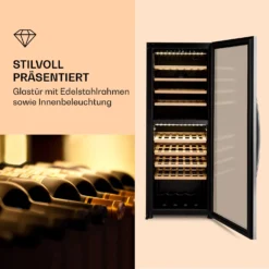 Klarstein Vinamour 77 Duo Weinkühlschrank 191 Liter 5 - 20 °C 2 Kühlzonen -Küchenzubehör Verkaufsgeschäft 10039771 de 0003 logo