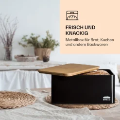 Oklahoma Brotkasten Metall 35,5x15,5x23 Cm Bambus-Deckel Schneidebrett 8 Oklahoma Brotkasten Metall 35,5x15,5x23 Cm Bambus-Deckel Schneidebrett -Küchenzubehör Verkaufsgeschäft 10039843 de 0004 logo