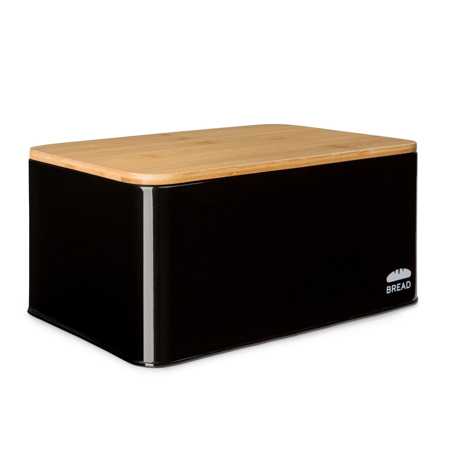 Oklahoma Brotkasten Metall 35,5x15,5x23 Cm Bambus-Deckel Schneidebrett 1 Oklahoma Brotkasten Metall 35,5x15,5x23 Cm Bambus-Deckel Schneidebrett