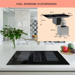 Full House Down Air System Induktionsherd + Dunstabzugshaube 477 M³/h -Küchenzubehör Verkaufsgeschäft 10039858 de 0007 logo