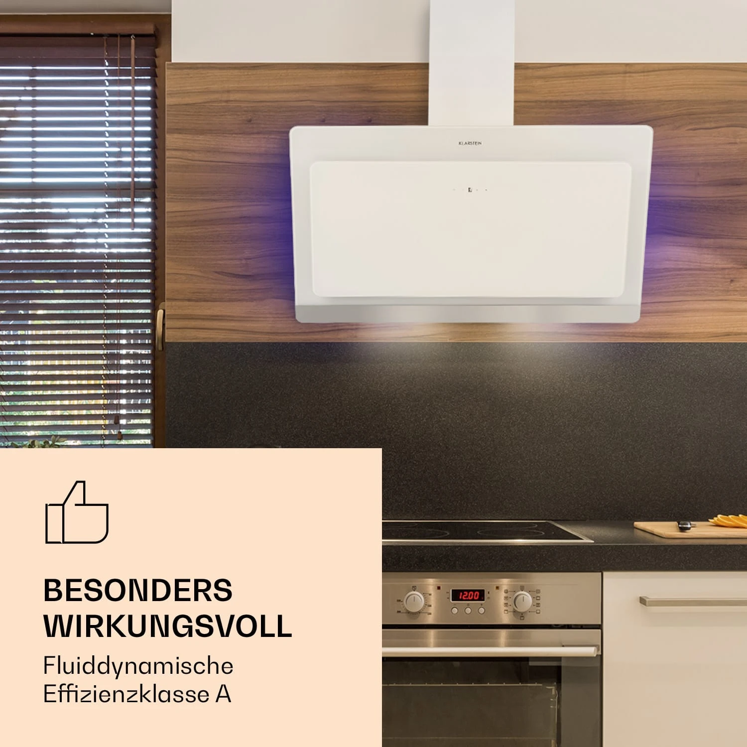 Aurora Eco 90 Dunstabzugshaube 550 M³/h 90cm Kopffrei Ambientelicht 2 Aurora Eco 90 Dunstabzugshaube 550 M³/h 90cm Kopffrei Ambientelicht – Bild 2