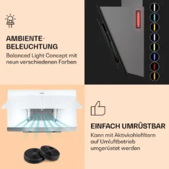 Aurora Eco 90 Dunstabzugshaube 550 M³/h 90cm Kopffrei Ambientelicht 11 Aurora Eco 90 Dunstabzugshaube 550 M³/h 90cm Kopffrei Ambientelicht -Küchenzubehör Verkaufsgeschäft 10039930 de 0004 logo