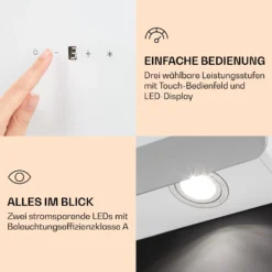 Aurora Eco 90 Dunstabzugshaube 550 M³/h 90cm Kopffrei Ambientelicht 12 Aurora Eco 90 Dunstabzugshaube 550 M³/h 90cm Kopffrei Ambientelicht -Küchenzubehör Verkaufsgeschäft 10039930 de 0005 logo