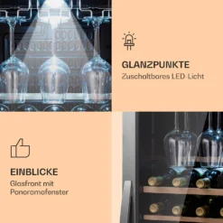 Vinamour 46 Uno Weinkühlschrank 1 Zonen 155 L/46 Fl. 4-18 °C Edelstahl -Küchenzubehör Verkaufsgeschäft 10040059 de 0005 logo