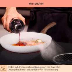 Full House 3.0 Down Air System Induktionsherd DownAir-Haube 655 M³/h -Küchenzubehör Verkaufsgeschäft 10040067 de 0003 usp