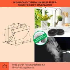 Clara 90 Dunstabzugshaube Glas 509 M³/h Touch Ambiente-Licht -Küchenzubehör Verkaufsgeschäft 10040142 de 0005 logo