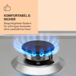 Ignito Chef Edition 5 Zonen Gaskochfeld 5-flammig Sabaf-Brenner Glaskeramik -Küchenzubehör Verkaufsgeschäft 10040147 de 0004 logo