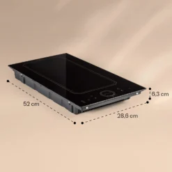 Victoria Domino Induktionskochfeld Einbau 3500W Flexzone Timer 13 Victoria Domino Induktionskochfeld Einbau 3500W Flexzone Timer -Küchenzubehör Verkaufsgeschäft 10040199 yy 0007 dimensions