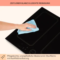 Victoria 4 Flex Induktionskochfeld Einbau 7000W 2 Flexzonen Timer -Küchenzubehör Verkaufsgeschäft 10040201 de 0008 usp