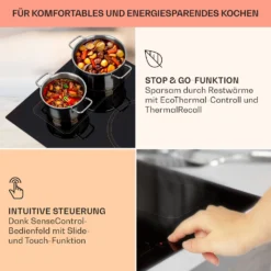 Victoria 5 Flex Induktionskochfeld Einbau 7400W 2 Flexzonen Timer -Küchenzubehör Verkaufsgeschäft 10040203 de 0004 usp