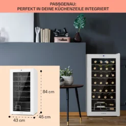 Shiraz 28 Uno Weinkühlschrank 74l 28Fl Touch-Bedienfeld 5-18°C -Küchenzubehör Verkaufsgeschäft 10040218 de 0006 usp