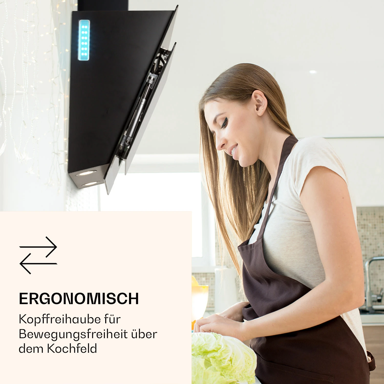 Aurora 60 Smart Dunstabzugshaube 550 M³/h 60cm Kopffrei Ambiente-Licht EEC A++ 2 Aurora 60 Smart Dunstabzugshaube 550 M³/h 60cm Kopffrei Ambiente-Licht EEC A++ – Bild 2
