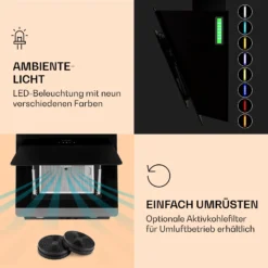 Aurora 60 Smart Dunstabzugshaube 550 M³/h 60cm Kopffrei Ambiente-Licht EEC A++ 12 Aurora 60 Smart Dunstabzugshaube 550 M³/h 60cm Kopffrei Ambiente-Licht EEC A++ -Küchenzubehör Verkaufsgeschäft 10040234 de 0005 logo