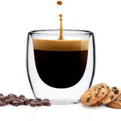 Glaswerk Vienna Doppelwandige Thermogläser 80 Ml Handgemacht Borosilikatglas -Küchenzubehör Verkaufsgeschäft 10040318 yy 0005 logo