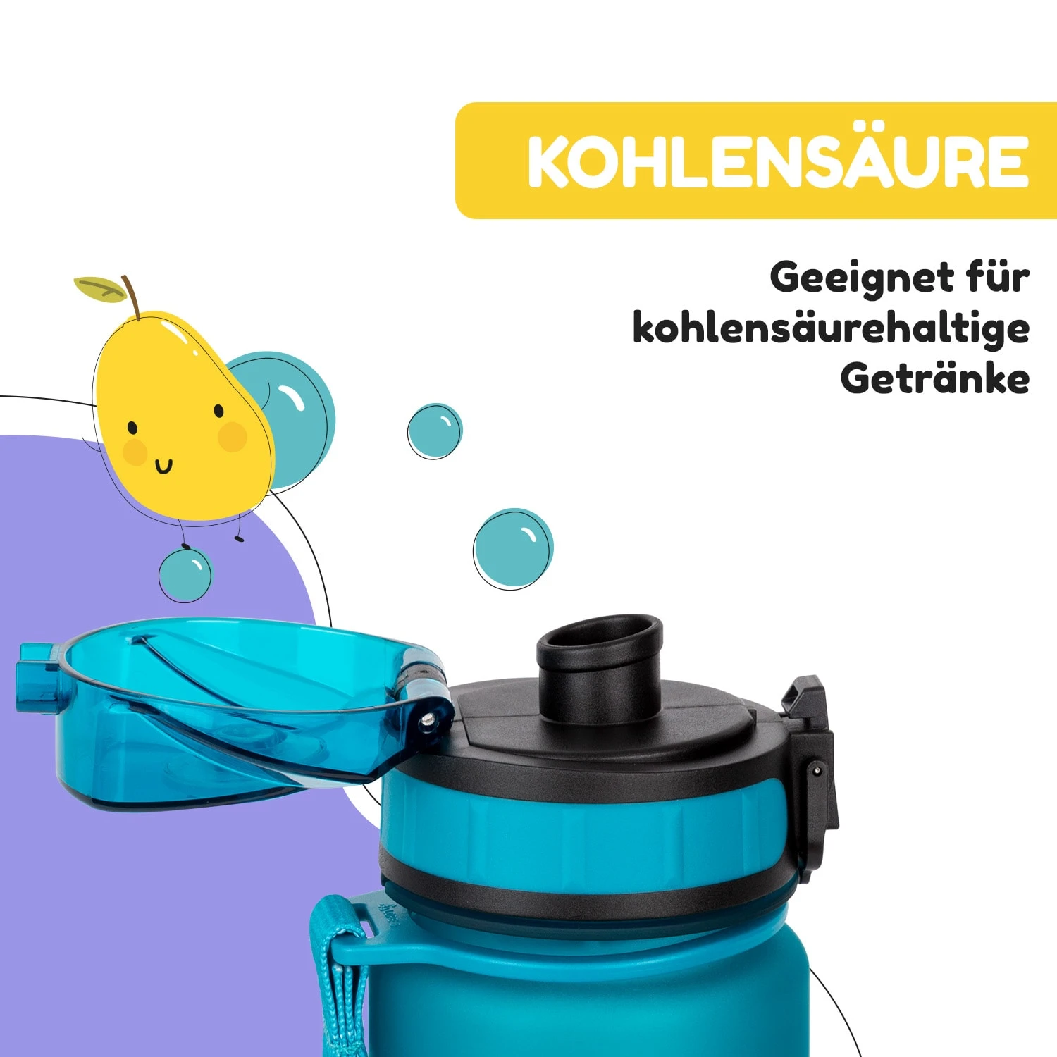 Schmatzfatz Trinkflasche Sportflasche 500 Ml 24 Cm Tritan 5 Schmatzfatz Trinkflasche Sportflasche 500 Ml 24 Cm Tritan – Bild 5