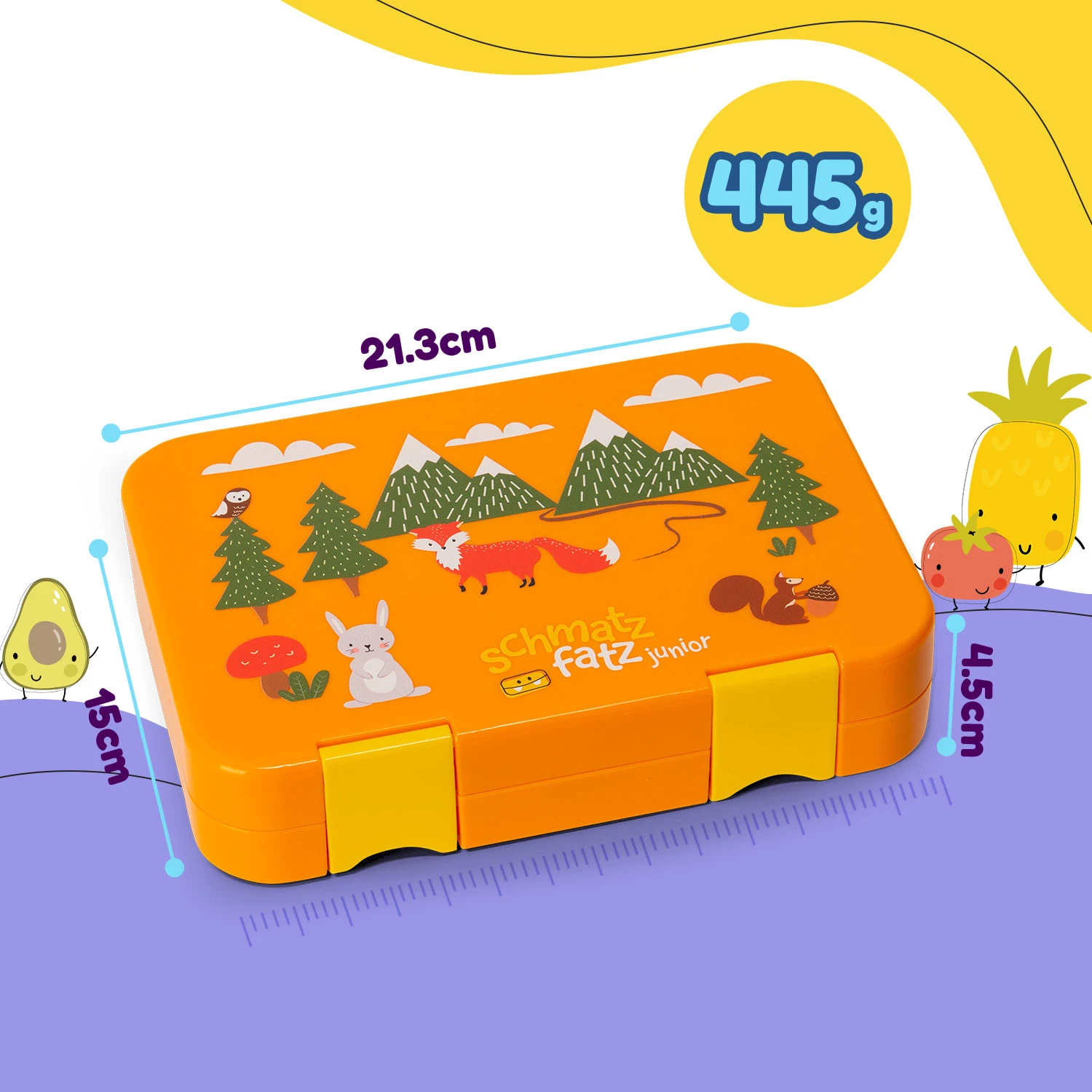Junior Lunchbox 6 Fächer 21,3 X 15 X 4,5 Cm (BxHxT) BPA-frei 8 Junior Lunchbox 6 Fächer 21,3 X 15 X 4,5 Cm (BxHxT) BPA-frei – Bild 8
