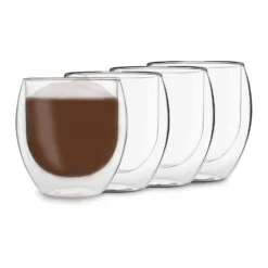 DUOS Jumbo Doppelwandiges Glas 410 Ml Thermofunktion Edelstahl-Löffel