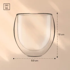 DUOS Jumbo Doppelwandiges Thermoglas 310ml Borosilikatglas Handgemacht 11 DUOS Jumbo Doppelwandiges Thermoglas 310ml Borosilikatglas Handgemacht -Küchenzubehör Verkaufsgeschäft 10040374 yy 0006 logo