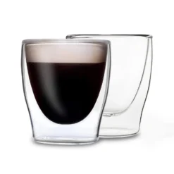 DUOS Doppelwandiges Glas 80 Ml Trinkglas Espresso Borosilikatglas