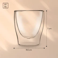 DUOS Doppelwandiges Glas 80 Ml Trinkglas Espresso Borosilikatglas -Küchenzubehör Verkaufsgeschäft 10040378 yy 0007 logo