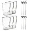 DUOS Doppelwandiges Glas 400 Ml Thermofunktion Inkl. Edelstahl-Löffel