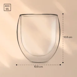 Feelino Gläser 6x400ml -Küchenzubehör Verkaufsgeschäft 10040455 yy 0007 dimensions