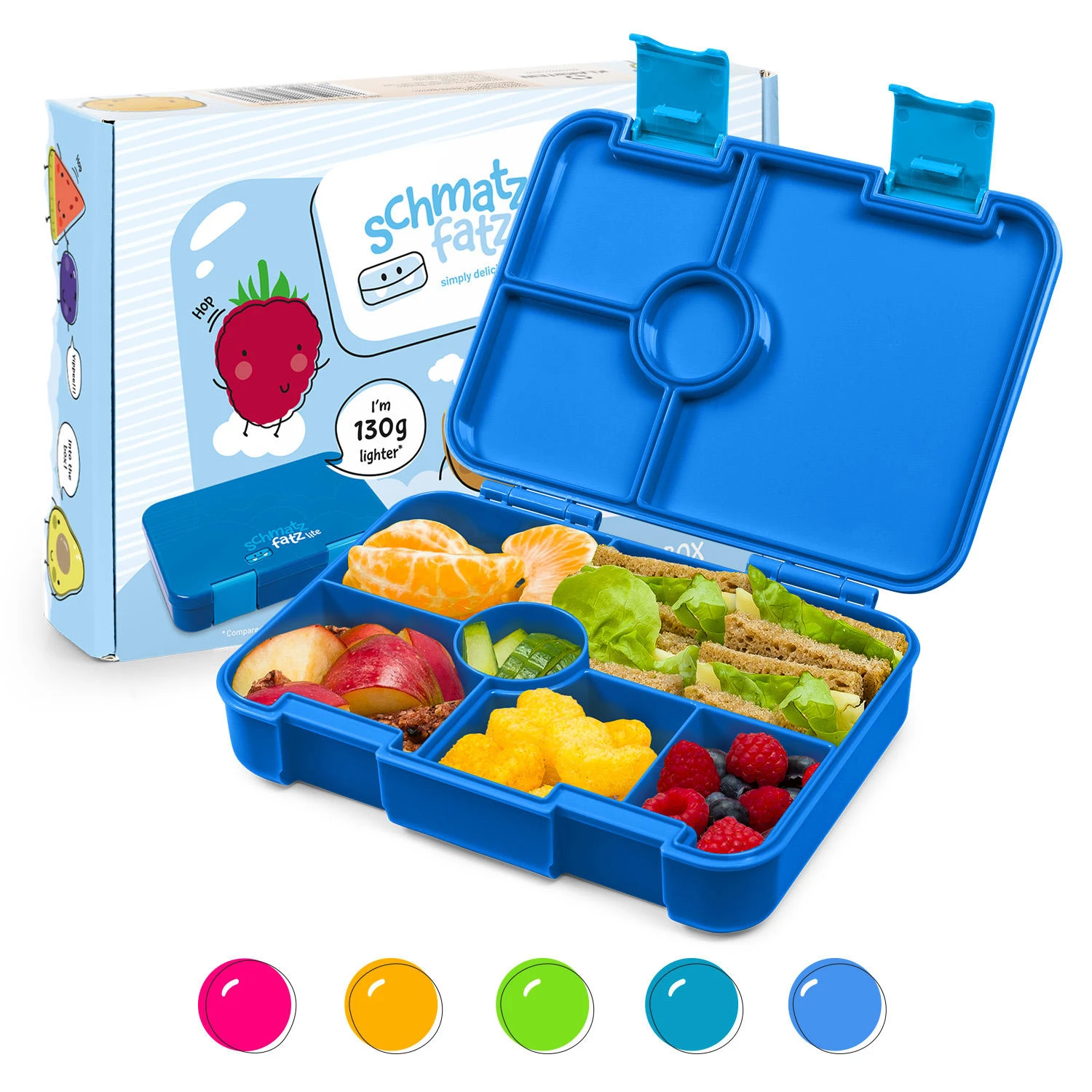 Schmatzfatz By Lite Lunchbox 6 Fächer 20,8x4,5x15 Cm BPA-frei Tritan 1 Schmatzfatz By Lite Lunchbox 6 Fächer 20,8x4,5x15 Cm BPA-frei Tritan