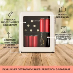 PopLife 48 Getränkekühler Kühlschrank 0-10 °C Retro-Design -Küchenzubehör Verkaufsgeschäft 10040737 de 0005 usp