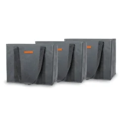 Einkaufstasche 3er Set Wiederverwendbar Waschbar Faltbar Verstärkt