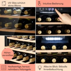 Barossa 29 Duo Weinkühlschrank 29 Fl 80 Ltr 2 Zonen Drucktasten 11 Barossa 29 Duo Weinkühlschrank 29 Fl 80 Ltr 2 Zonen Drucktasten -Küchenzubehör Verkaufsgeschäft 10041124 de 0005 usp