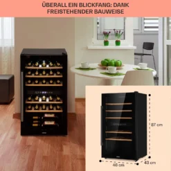 Barossa 29 Duo Weinkühlschrank 29 Fl 80 Ltr 2 Zonen Drucktasten 12 Barossa 29 Duo Weinkühlschrank 29 Fl 80 Ltr 2 Zonen Drucktasten -Küchenzubehör Verkaufsgeschäft 10041124 de 0006 usp