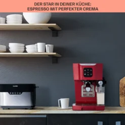 BellaVita Kaffeemaschine 3-in-1 1450 W 20 Bar Milchschäumer 10 BellaVita Kaffeemaschine 3-in-1 1450 W 20 Bar Milchschäumer -Küchenzubehör Verkaufsgeschäft 10041240 de 0004 usp